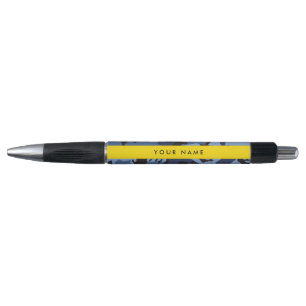 Marineblauwe Camouflage Je naam personaliseren Pen