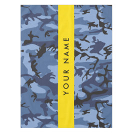 Marineblauwe Camouflage Jouw naam Personaliseer Tafelkleed
