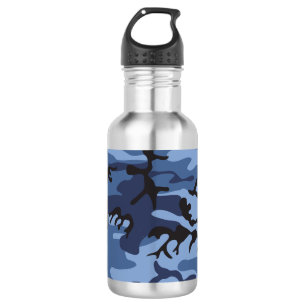 Marineblauwe Camouflage, Militair, Leger Waterfles