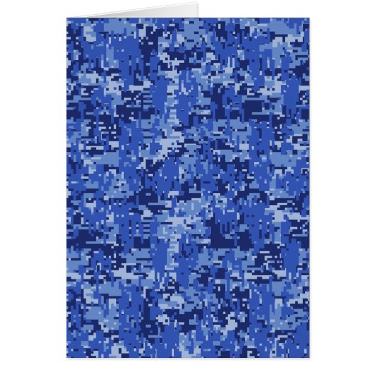 Marineblauwe Digitale Pixels Camouflage Textuur De (Voorkant)