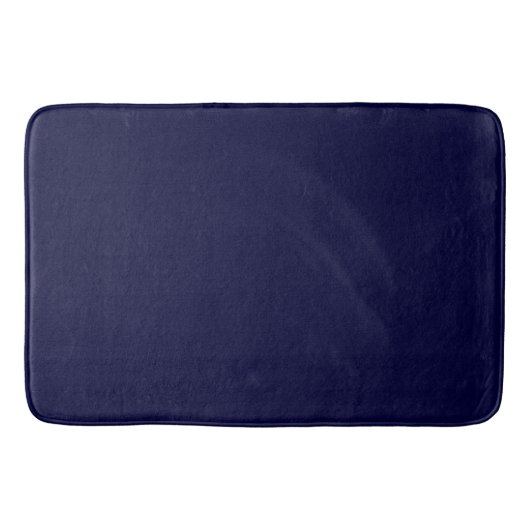 Marineblauwe effen kleur badmat (Voorkant)