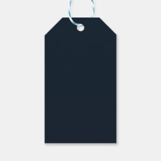 Marineblauwe effen kleur cadeaulabel