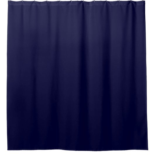 Marineblauwe effen kleur douchegordijn (Voorkant)