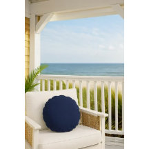 Marineblauwe Effen Kleur Eenvoudige Decoratieve Ac