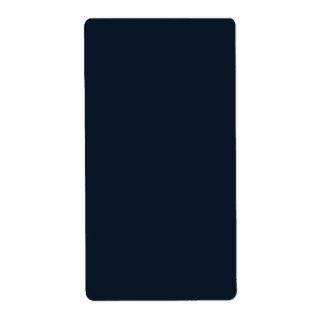 Marineblauwe effen kleur etiket