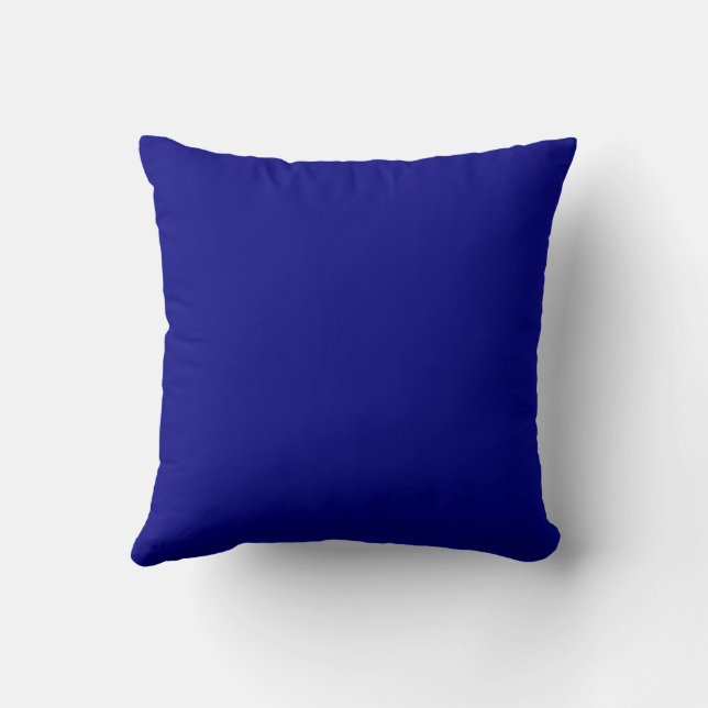 Marineblauwe Effen Kleur Kussen (Achterkant)