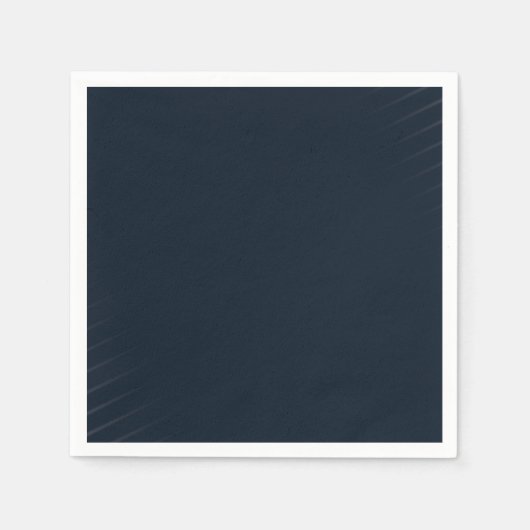 Marineblauwe Effen Kleur Servet (Voorkant)