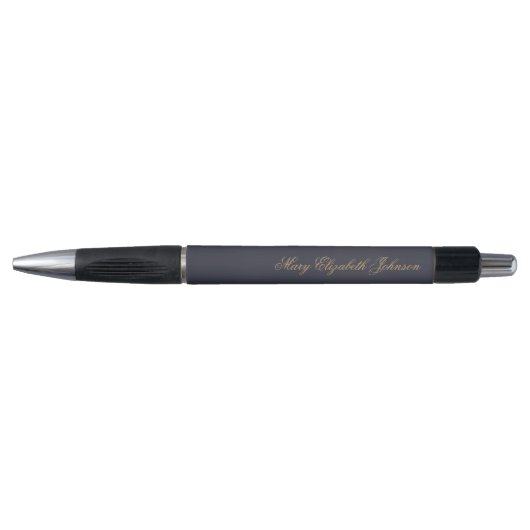 Marineblauwe gepersonaliseerde naam pen (Voorkant)