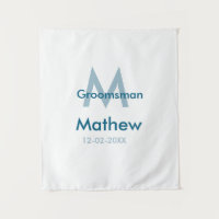Marineblauwe getuige naam letter datum mannelijk p
