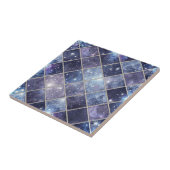 Marineblauwe Hemelse Diamantroosterster Tegeltje (Zijkant)