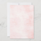 Marineblauwe Leisteen Stof Blush kalender Save The Date (Achterkant)