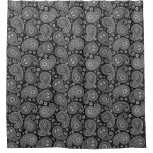 Marineblauwe paisley