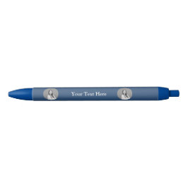 Marineblauwe pen met persoonlijke naam in elegante