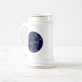 Marineblauwe Persoonlijke Getuige Bierpul (Voorkant links)