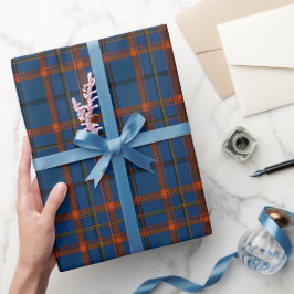 Marineblauwe rode Ralph L kerstverpakkings papier