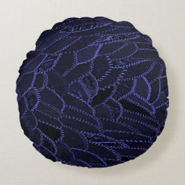 Marineblauwe Ronde Worp Kussen