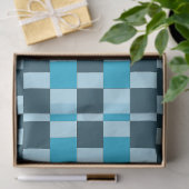 Marineblauwe ruitjes geruit tissuepapier (Geschenk)