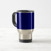 Marineblauwe RVS-reisbeker Reisbeker (Voorkant links)