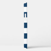 marineblauwe strepen, gestreepte patroon, Jouw naa Case-Mate iPhone Case (Achterkant / Rechts)