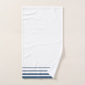 Marineblauwe Strepen Rustic Handdoek (Handdoek)