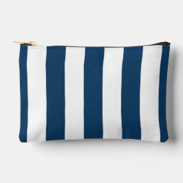 Marineblauwe strepen, witte strepen, gestreept pat etui