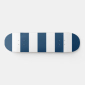 Marineblauwe strepen, witte strepen, gestreept pat persoonlijk skateboard (Horizontaal)