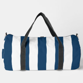 Marineblauwe strepen, witte strepen, gestreept pat plunjezak