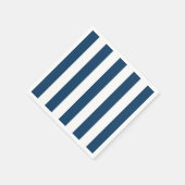 Marineblauwe strepen, witte strepen, gestreept pat servet (Hoek)