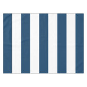 Marineblauwe strepen, witte strepen, gestreept pat tafelkleed (Voorkant (Horizontaal))