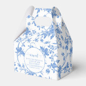 Marineblauwe teddybeer baby jongen douche gunst do bedankdoosjes (Achterkant)