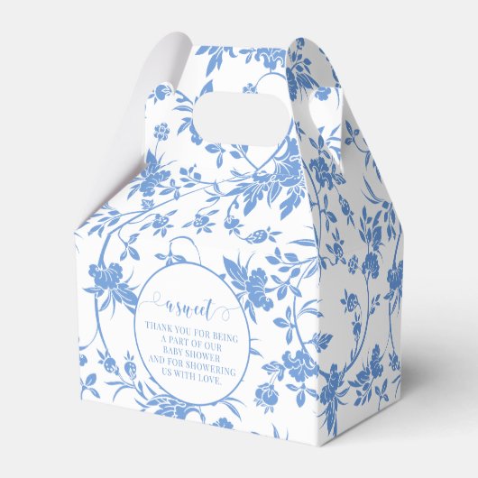 Marineblauwe teddybeer baby jongen douche gunst do bedankdoosjes (Achterkant)