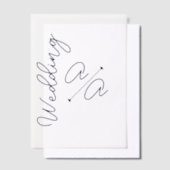 Marineblauwe Tekst Vellum Overlay Uitnodigingen (Offset)