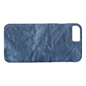 marineblauwe textuur Case-Mate iPhone case (Achterkant (Horizontaal))