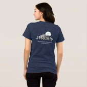Marineblauwe Tri-Blend Shirt (Achterkant volledig)
