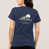 Marineblauwe Tri-Blend Shirt (Achterkant)