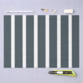 Marineblauwe Verticale Strepen Tissuepapier (Craft)