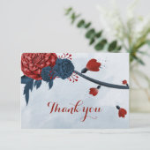 marinebloemen botanisch bedankkaart (Staand voorkant)