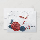 marinebloemen botanisch bedankkaart (Voorkant)