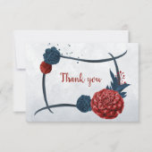 marinebloemen botanisch bedankkaart (Voorkant)