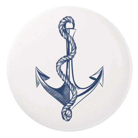  marineboot Nautical Anchor Lake House Boat Keramische Knop (Voorkant)