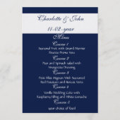 Marinebruiloft menu (Voorkant)