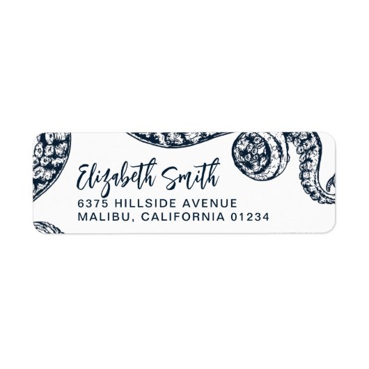 Marinecoctopus retouradreslabels etiket (Voorkant)