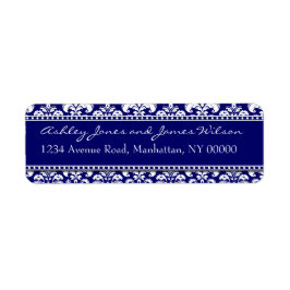 Marinedemasker retour adreslabels etiket