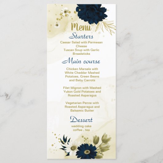 marineduinbruin ivoorgoud menu (Voorkant)