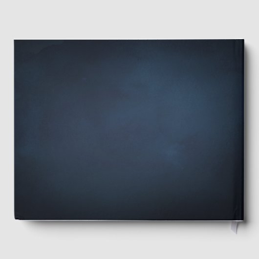 Marinegegoten roos goud botanische elegante bruilo gastenboek (Achterkant)