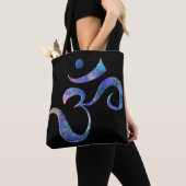 Marinegemarmerde Om Tote Bag (Dichtbij)