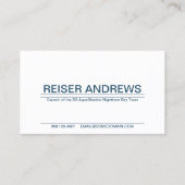 marinegestreepte anker visitekaartje (Achterkant)