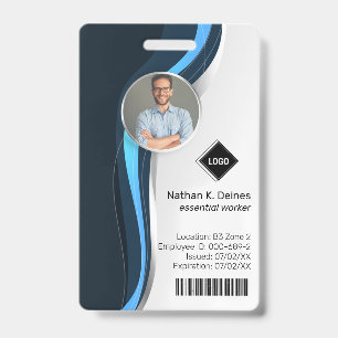 marinegolf Werknemersfoto ID Bedrijfsbeveiliging Badge