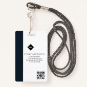 marinegolf | Werknemersfoto ID Bedrijfsbeveiliging Badge (Achterkant met draagriem)