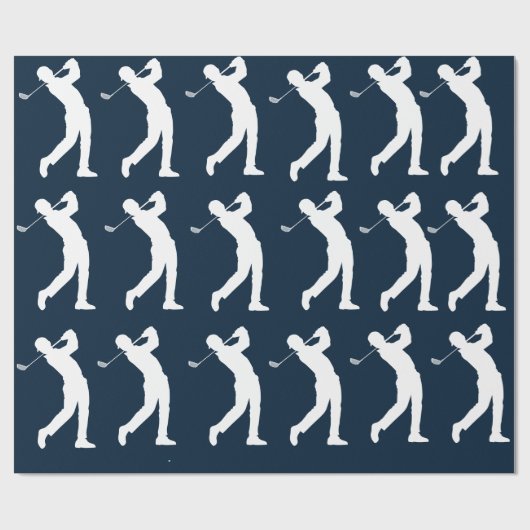 marinegolfers-silhouet cadeaupapier (Vlak)